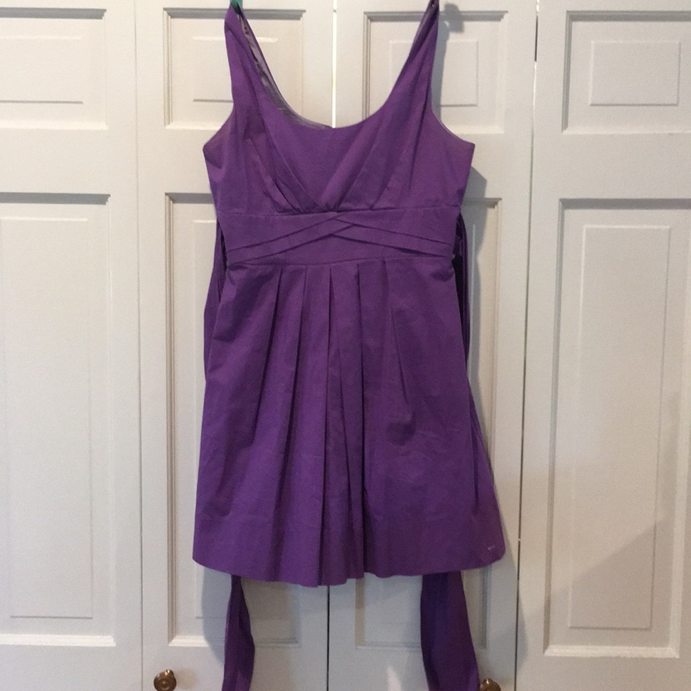 Purple cocktail dress